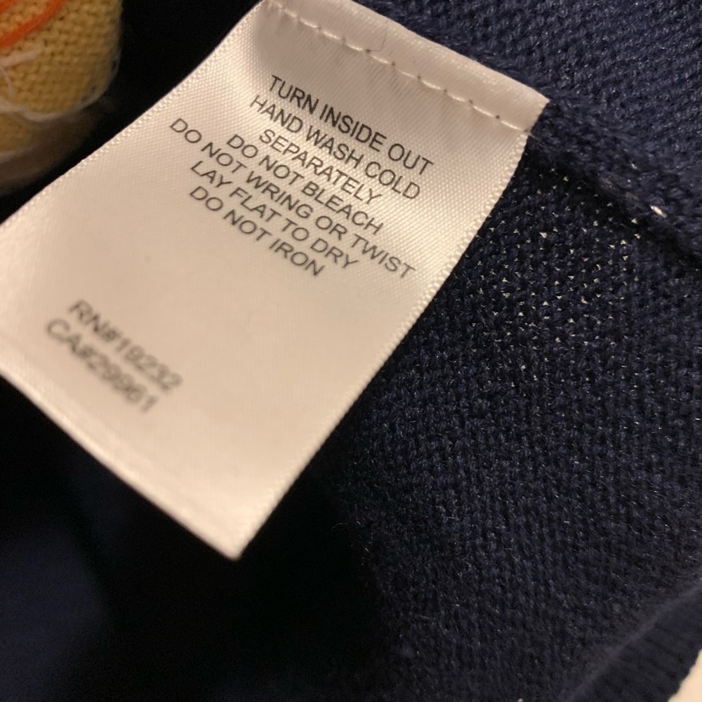 NWOT! blue Floral Sweater with Square Neckline - Picture 3 of 6